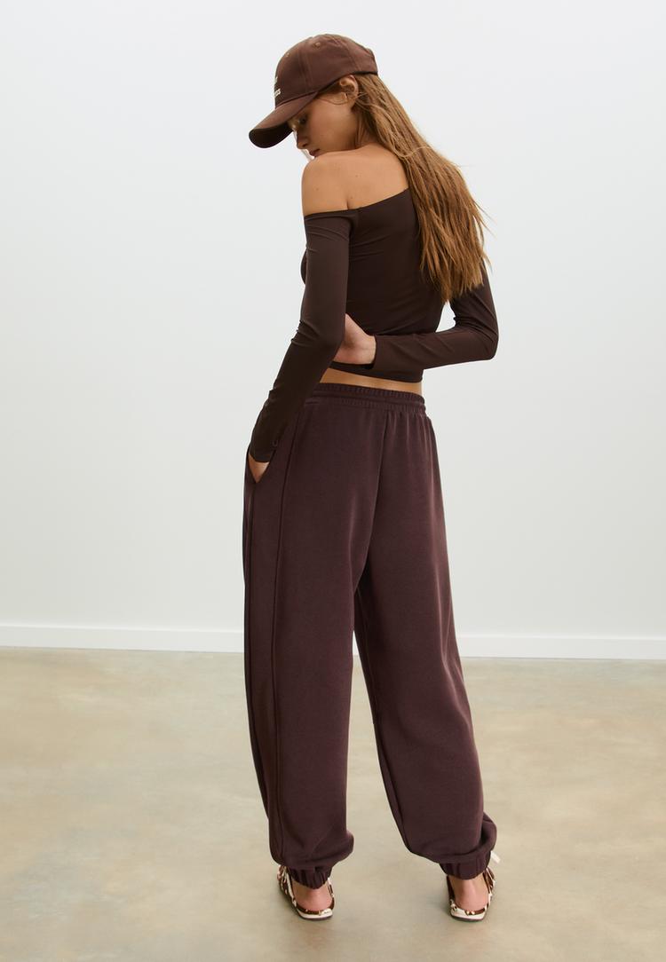 pantalon de jogging baggy au toucher doux