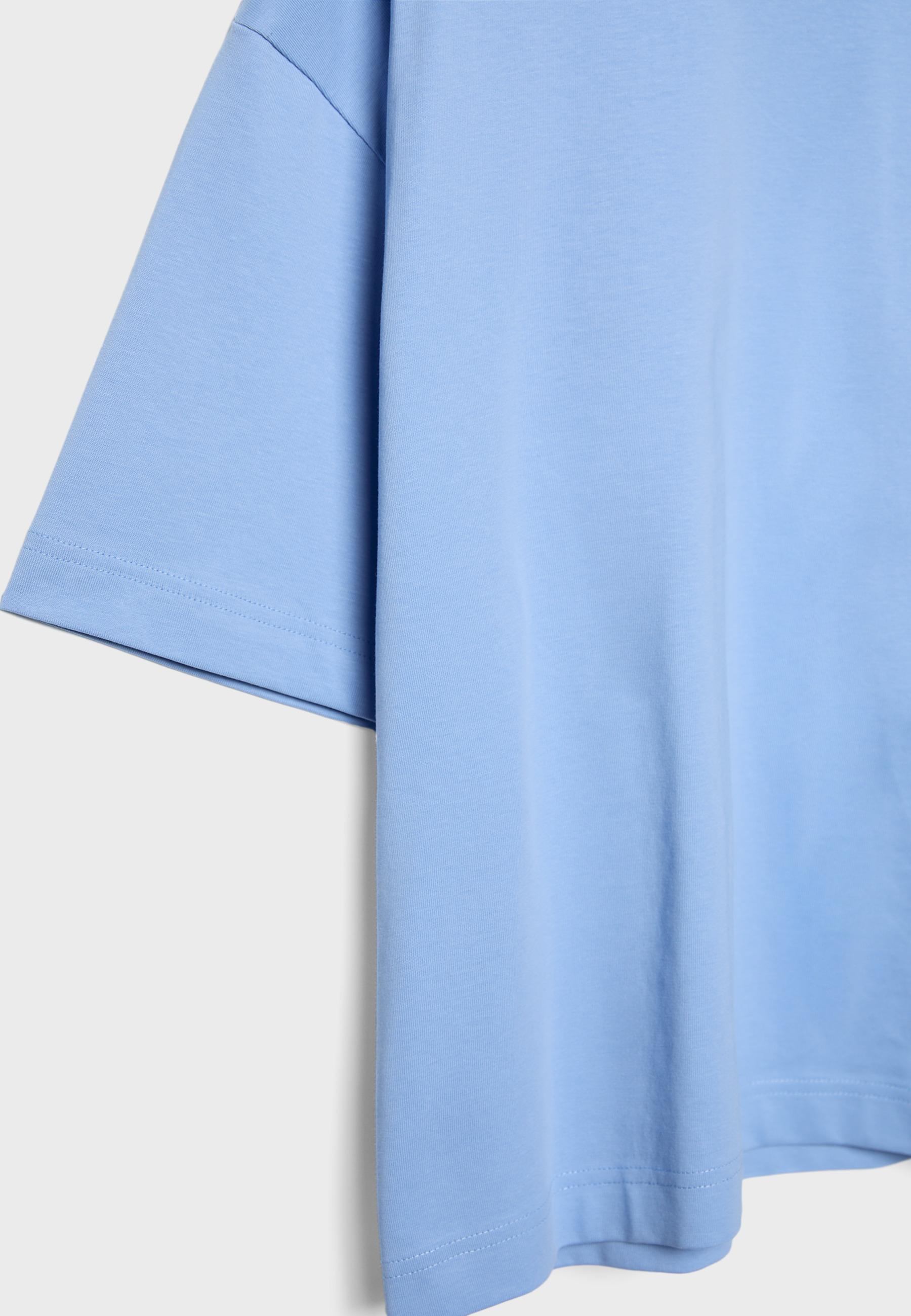 Oversize short sleeve T-shirt — Sky blue