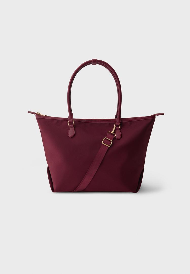 Stradivarius Gecombineerde shopper met schouderband  Granaat OS