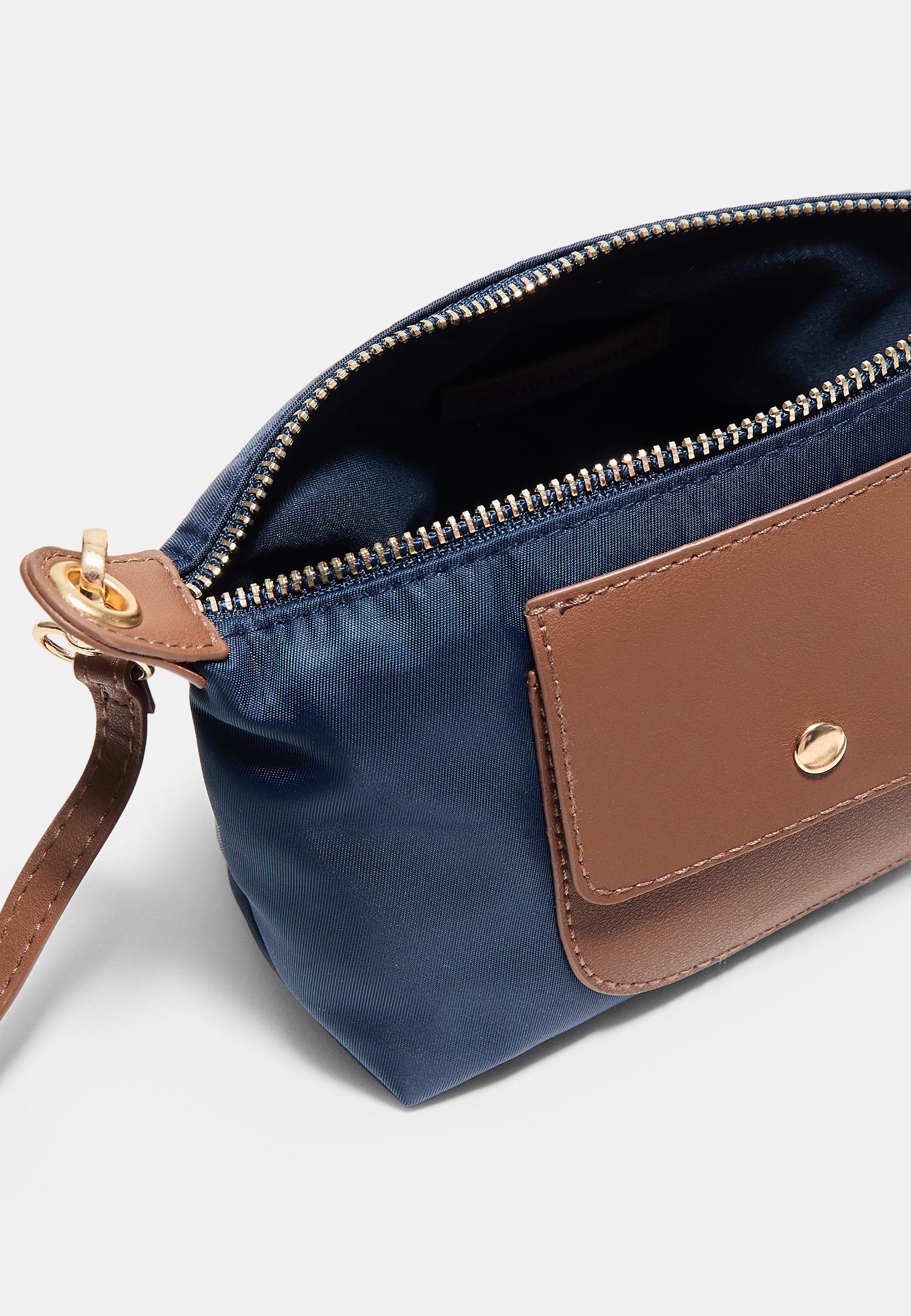 Contrast mini bag — Blue