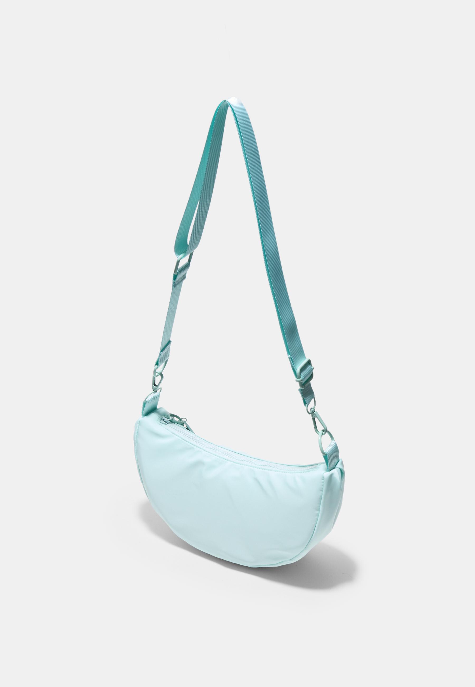 Fabric moon crossbody bag — Pastel green
