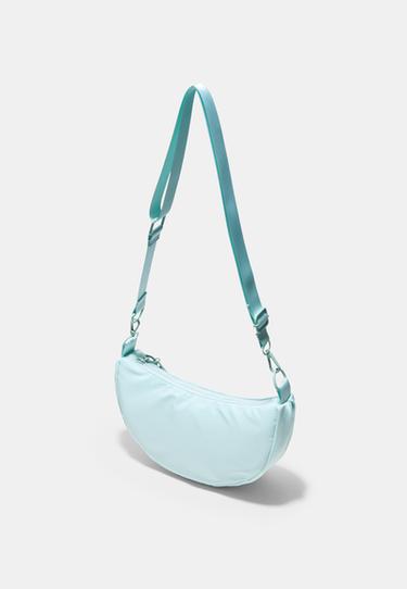 Fabric moon crossbody bag — Pastel green 4