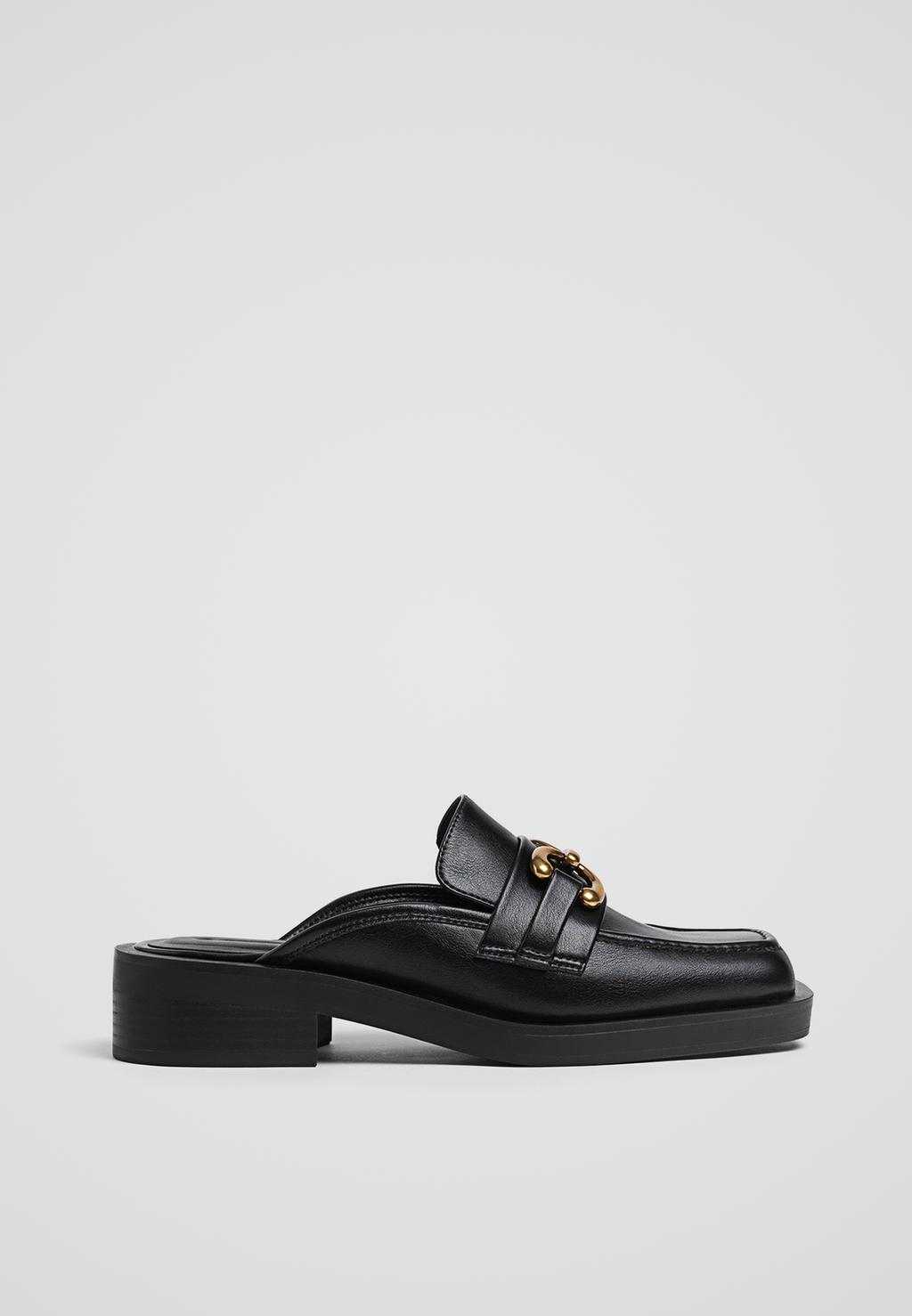 Flat mule loafers