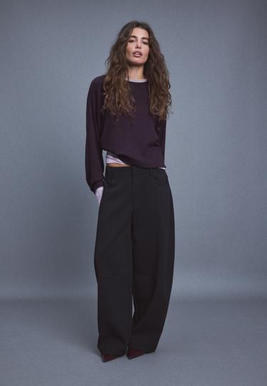 Raglan sleeve jumper — AUBERGINE 2