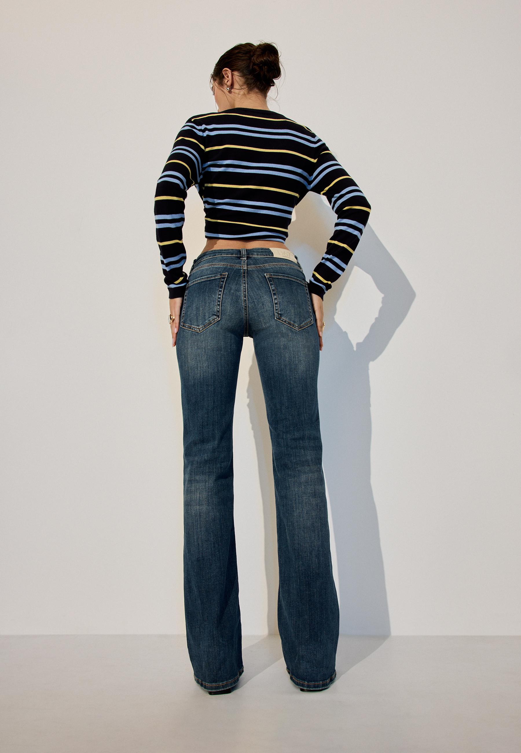 D67 dar kesim bootcut jean - Görsel 11