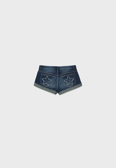Star denim shorts — MEDIUM LIGHT BLUE DENIM 7