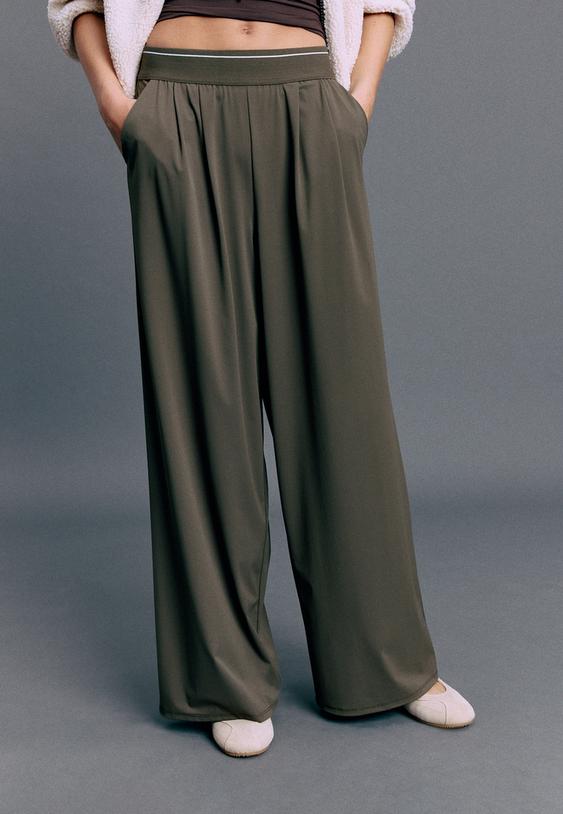 elastik belli palazzo jogger pantolon