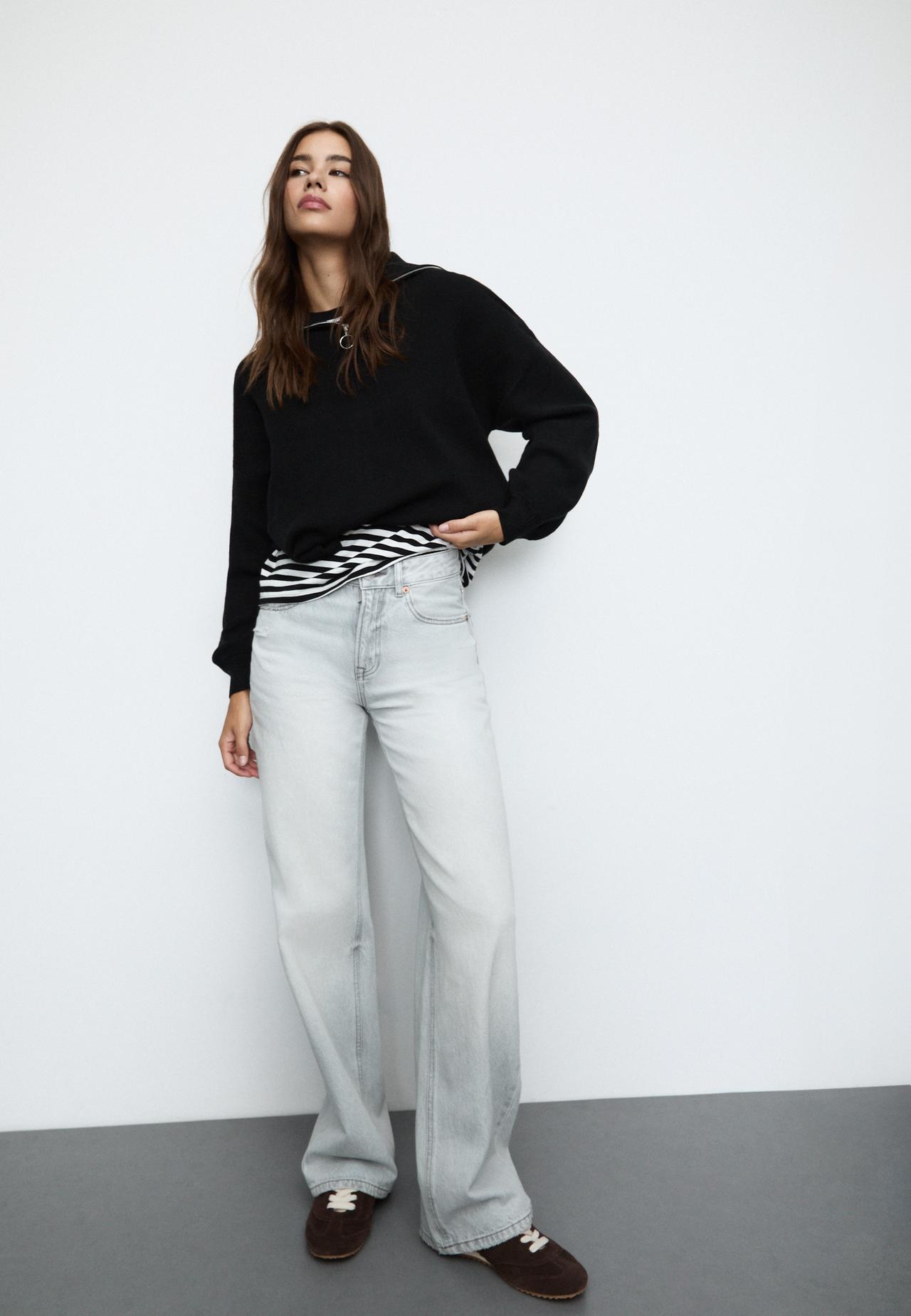 Jean D92 regular wide - Petite & Tall femme | Stradivarius France