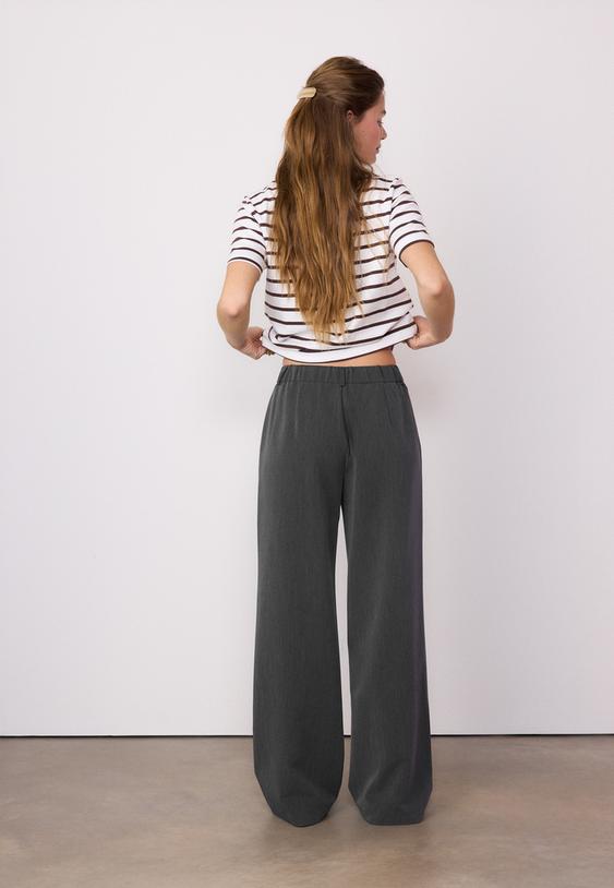 smart straight leg trousers