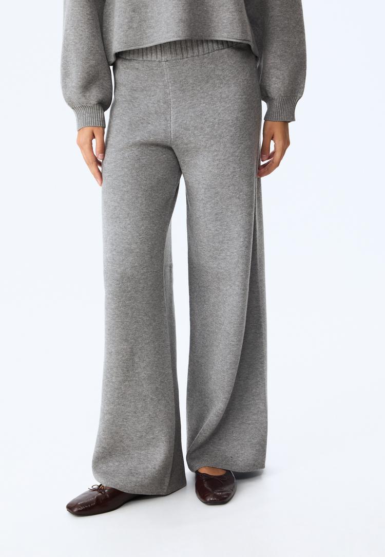 pantalon ancho punto largo