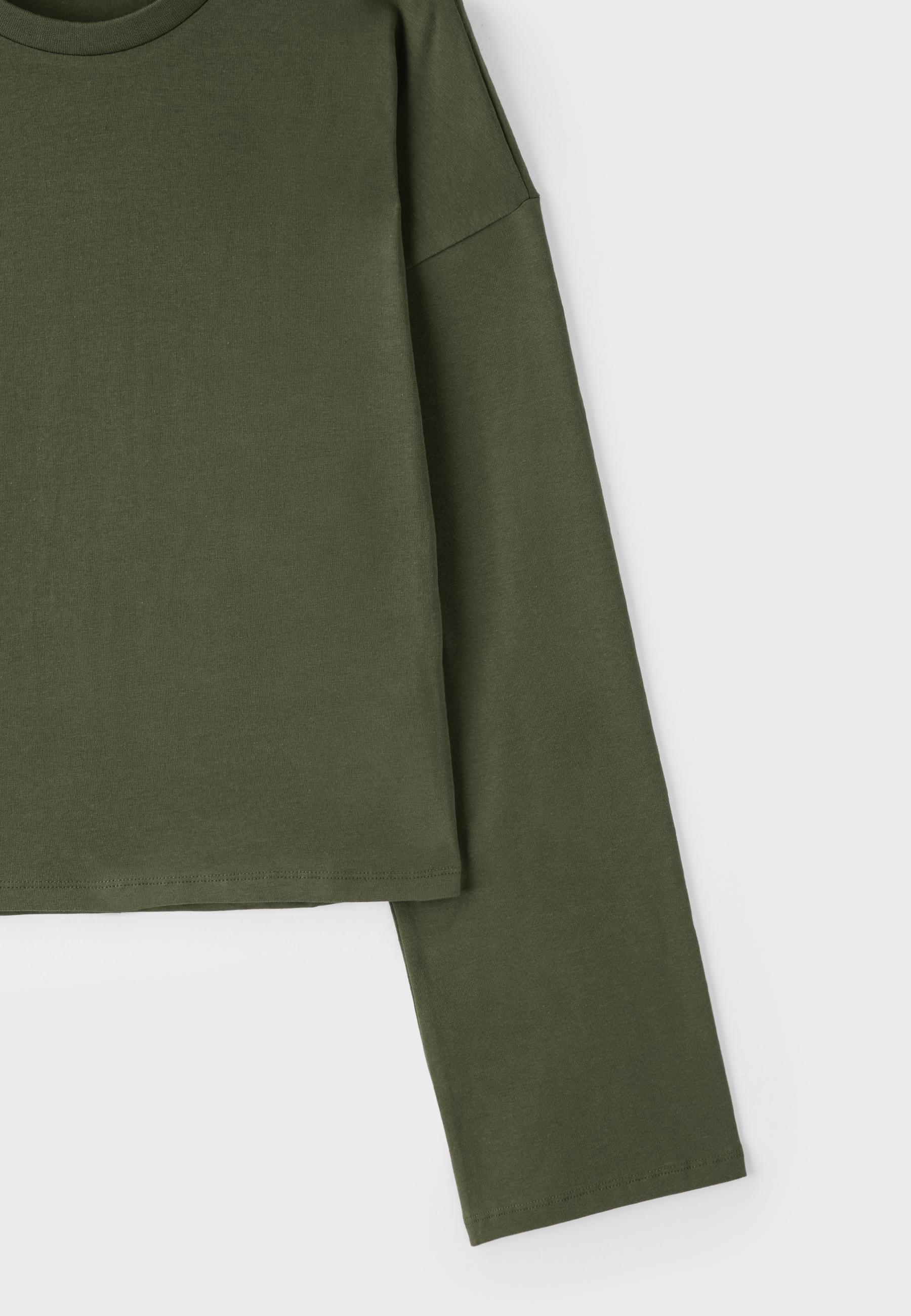 Kimono sleeve T-shirt — Khaki