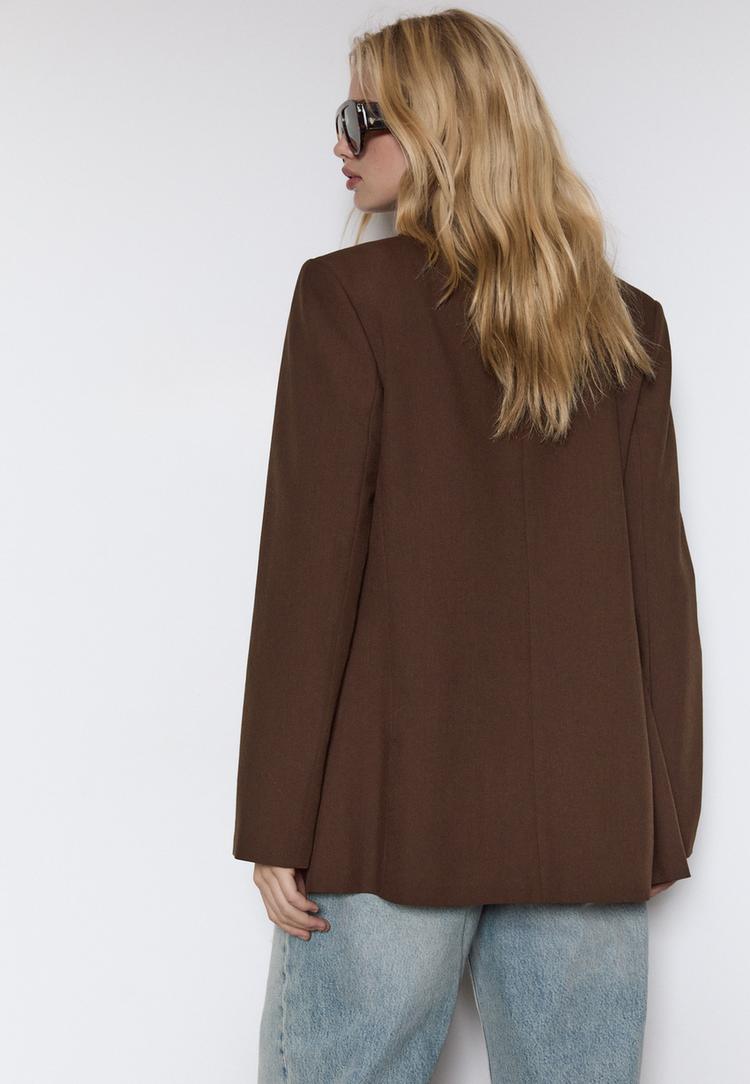 dugmeli kruvaze amerikan tarzı ceket