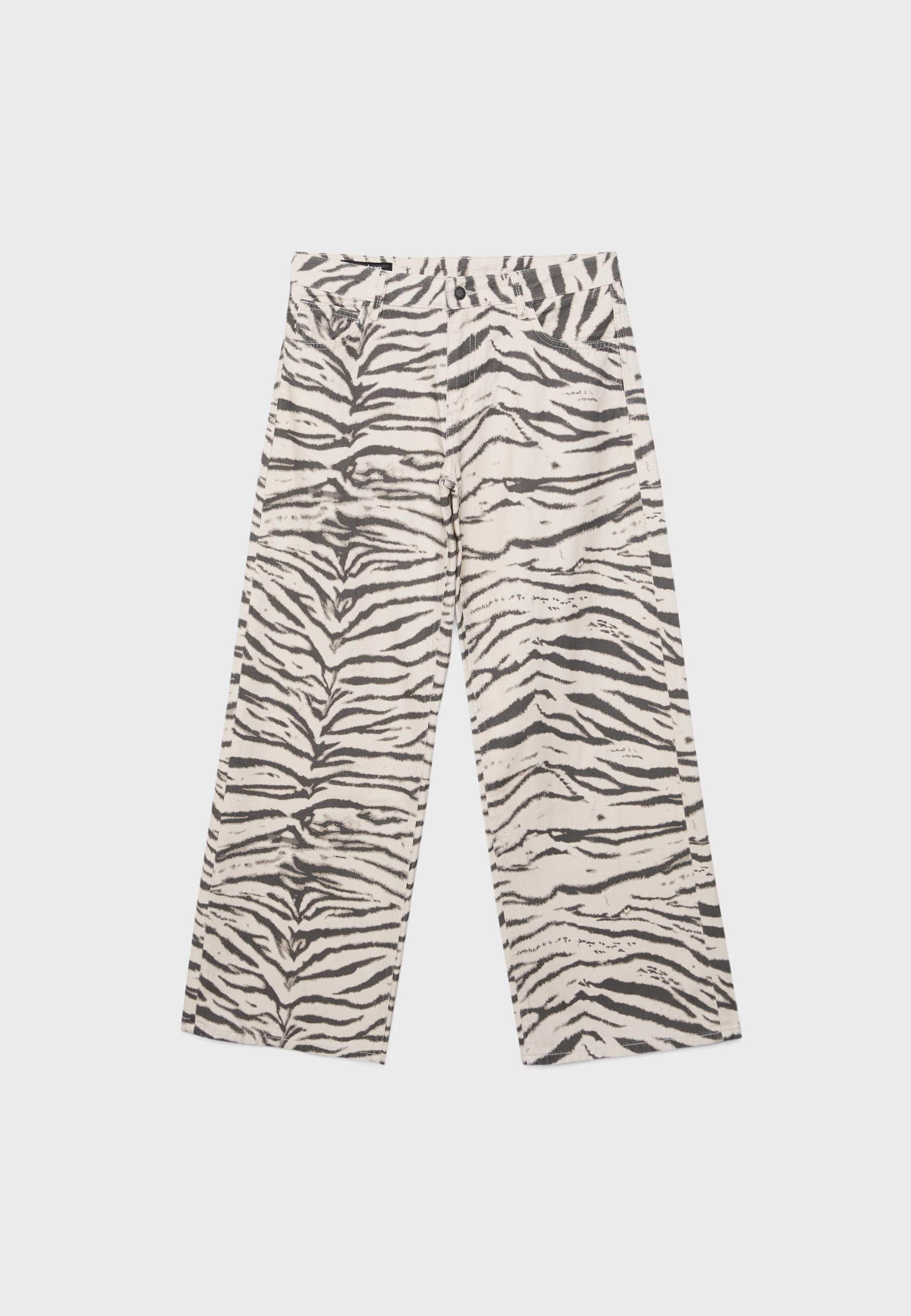 Wide-leg trousers — Stone