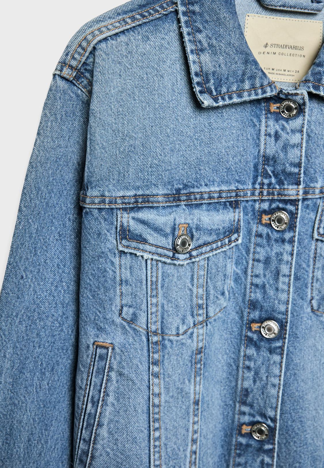 Vaquera Mujer Stradivarius Chaqueta Denim Stradivarius Plumíferos