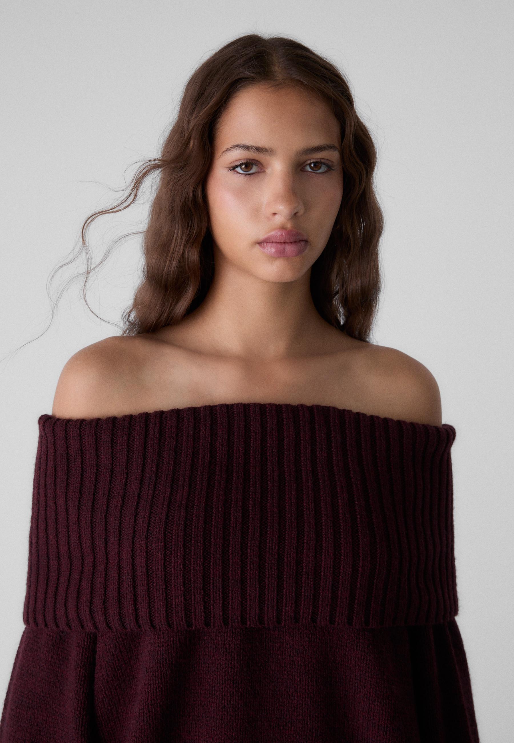 GSUS Sindustries Knit Alien deals off the Shoulder Sweater