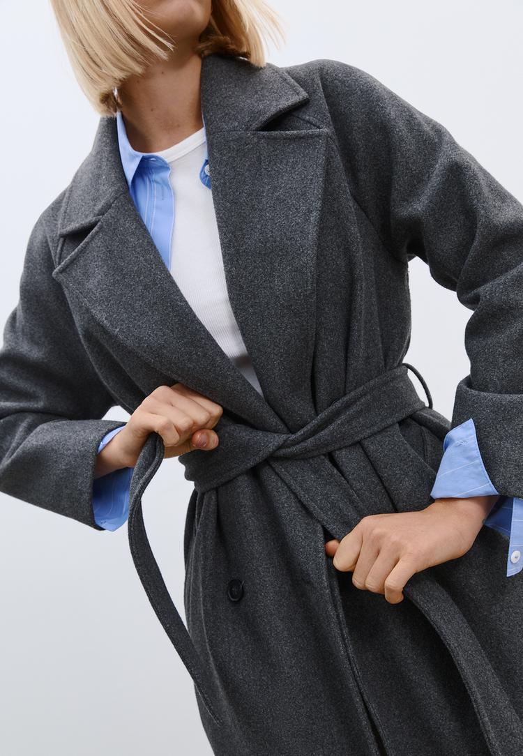 abrigo trench tacto suave