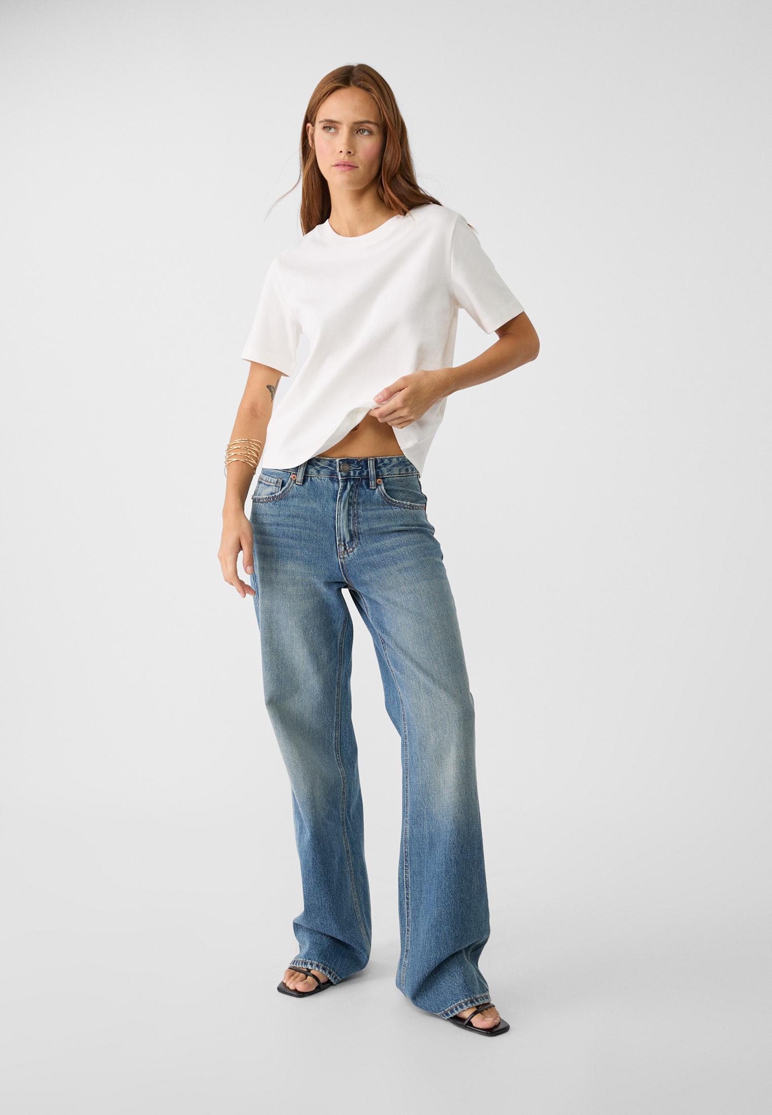 Basic regular fit kalın tişört - Görsel 6