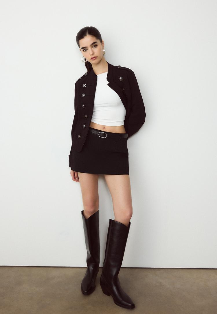 mini jupe culotte ceinture