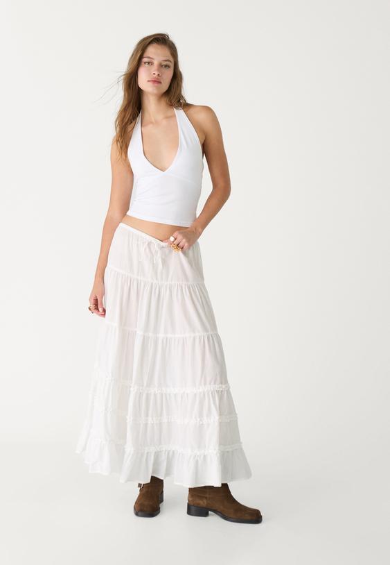 halter yaka v yaka top