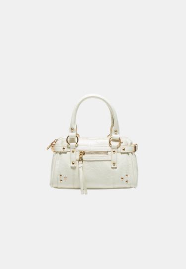 Studded pocket crossbody bag — Ecru 2