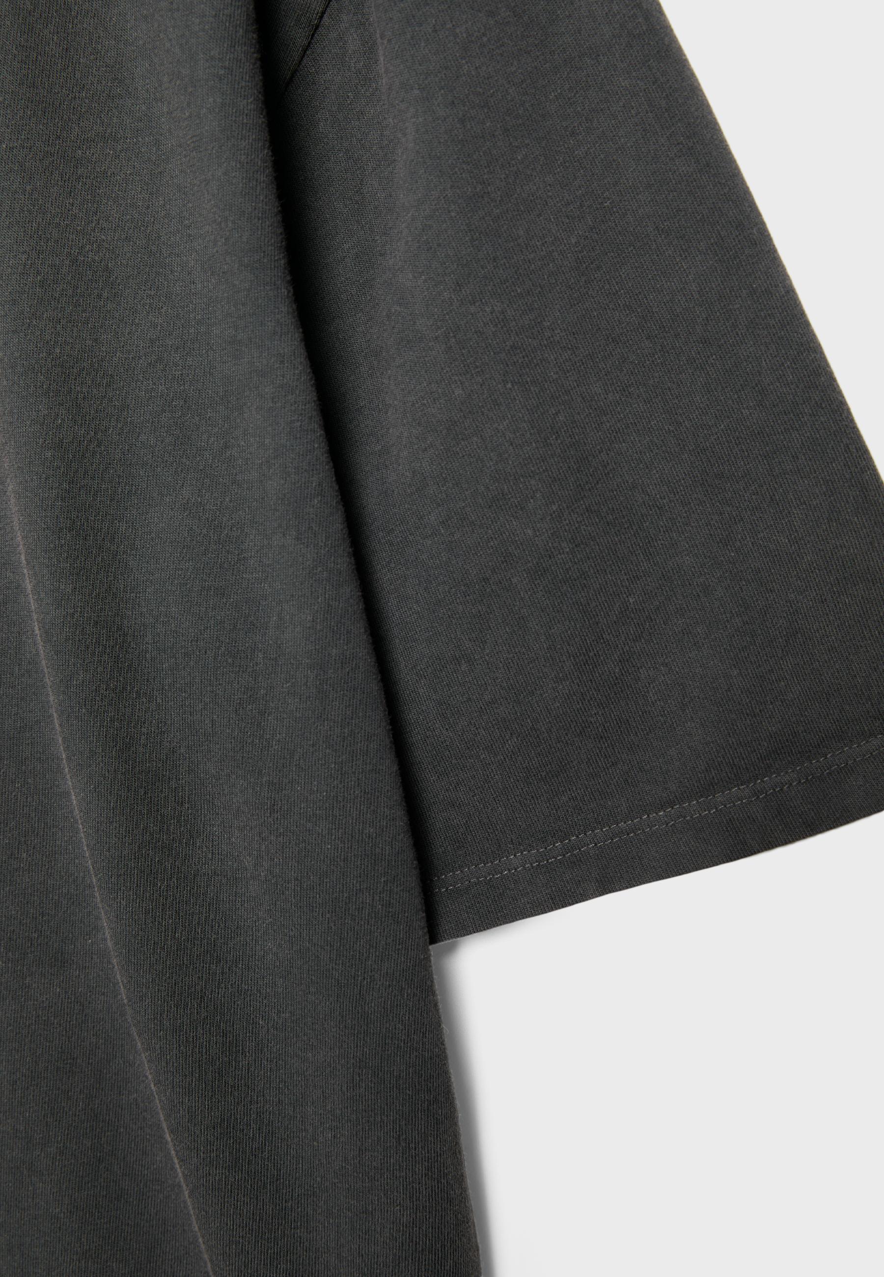 Printed short sleeve T-shirt — Dark grey