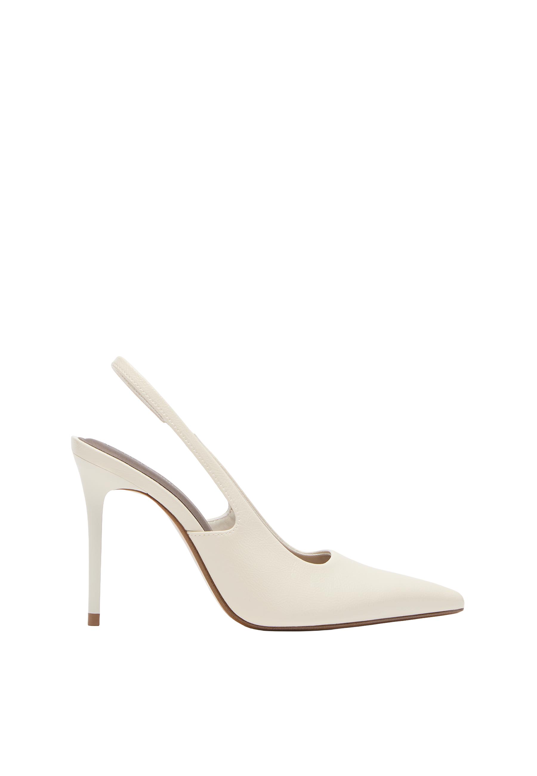Stradivarius Kanvas slingback topuklu ayakkabı görsel 7