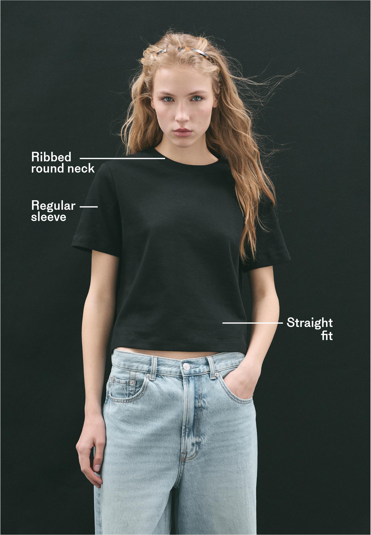 B01 Heavyweight regular fit basic T-shirt — Black