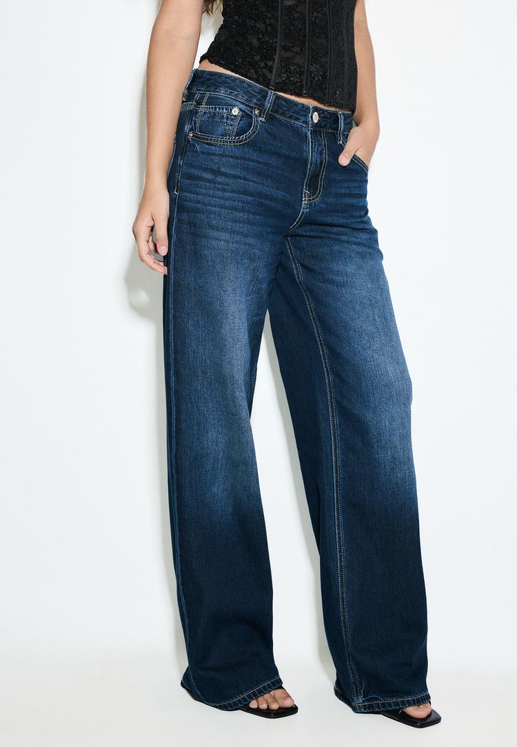 d91 dusuk bel genis paca jean