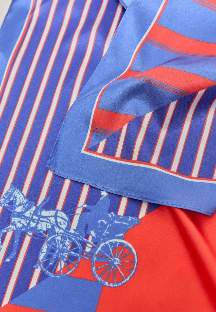 Stradivarius Μαντιλι Πεταλα Μπλε Os φωτογραφία