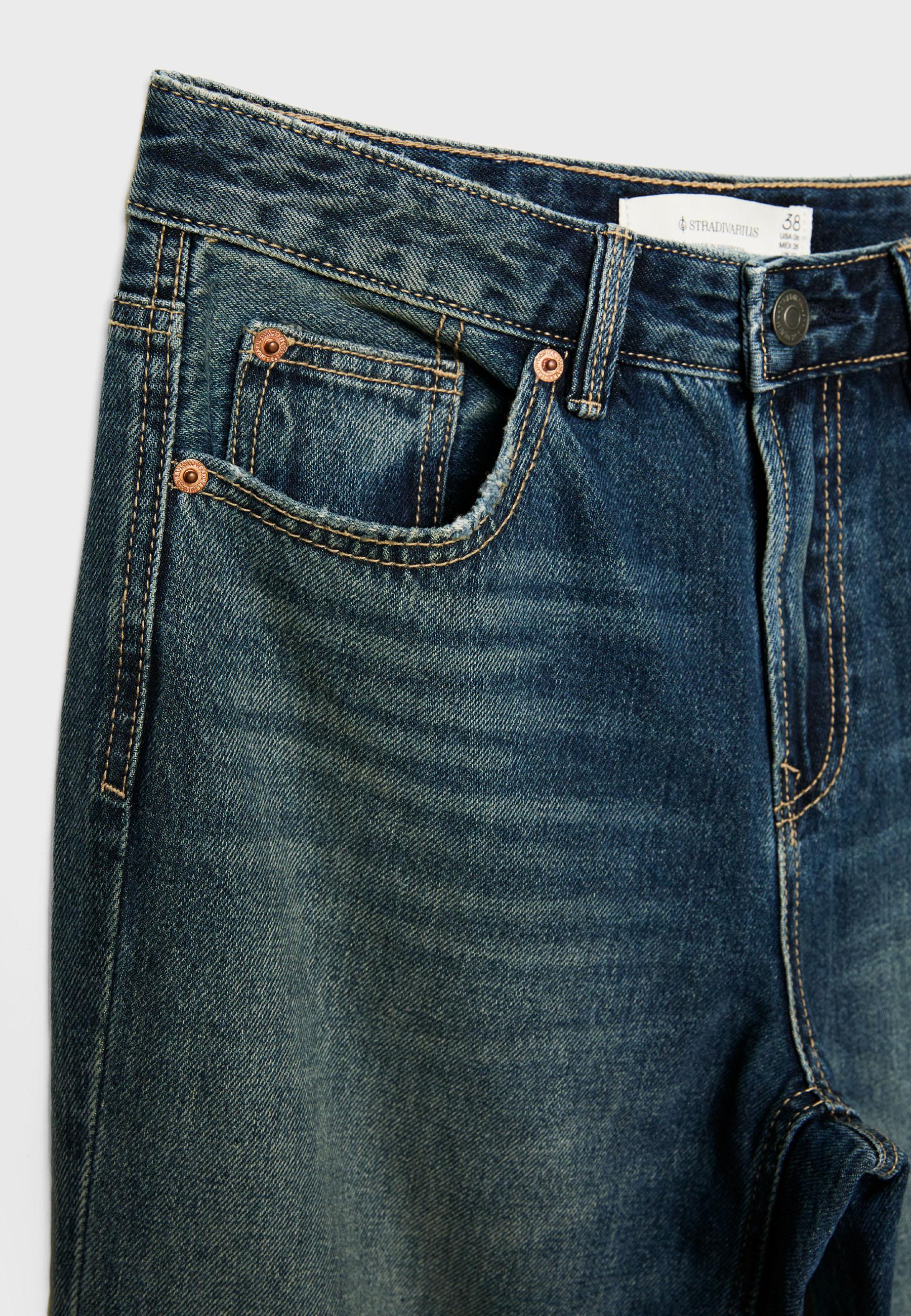D92 straight fit geniş paça jean - Görsel 8