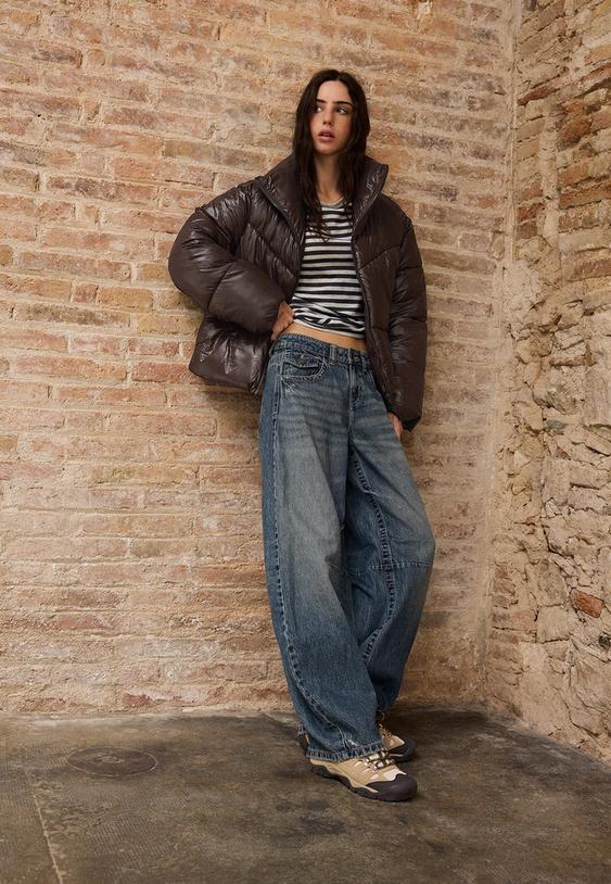 highneck cropped puffer jacket