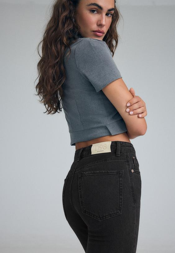 d98 jeans recht model met vintage effect l01499499