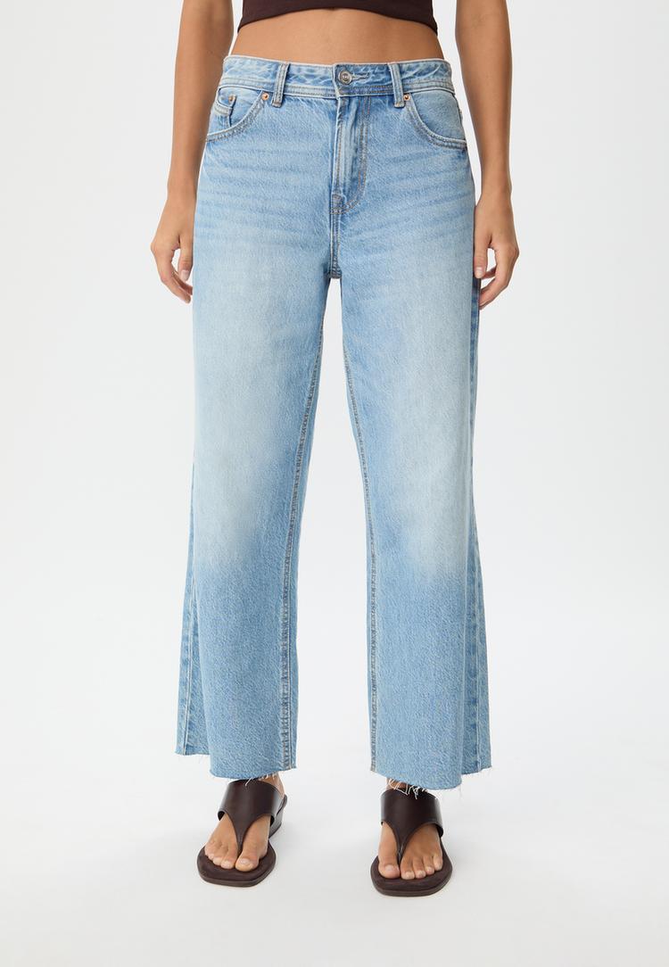 d96 jeans straight cropped