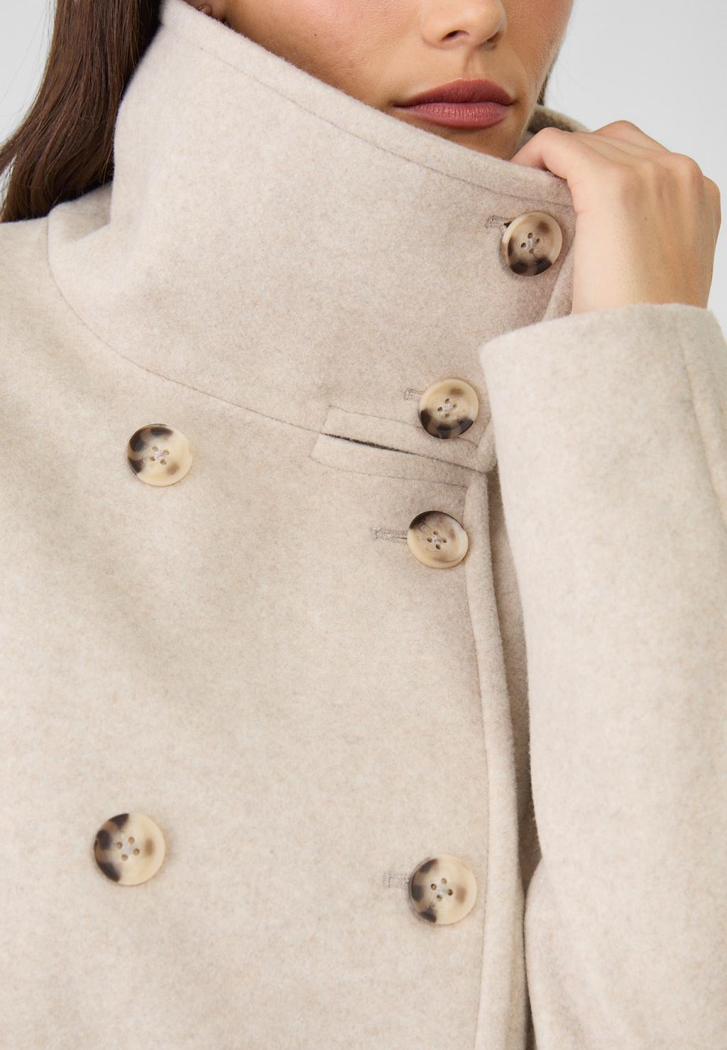 Donkerblauwe jas Portofino met opstaande kraag | Schulte Herenmode Donkerblauwe jas Portofino met opstaande kraag | Schulte Herenmode
