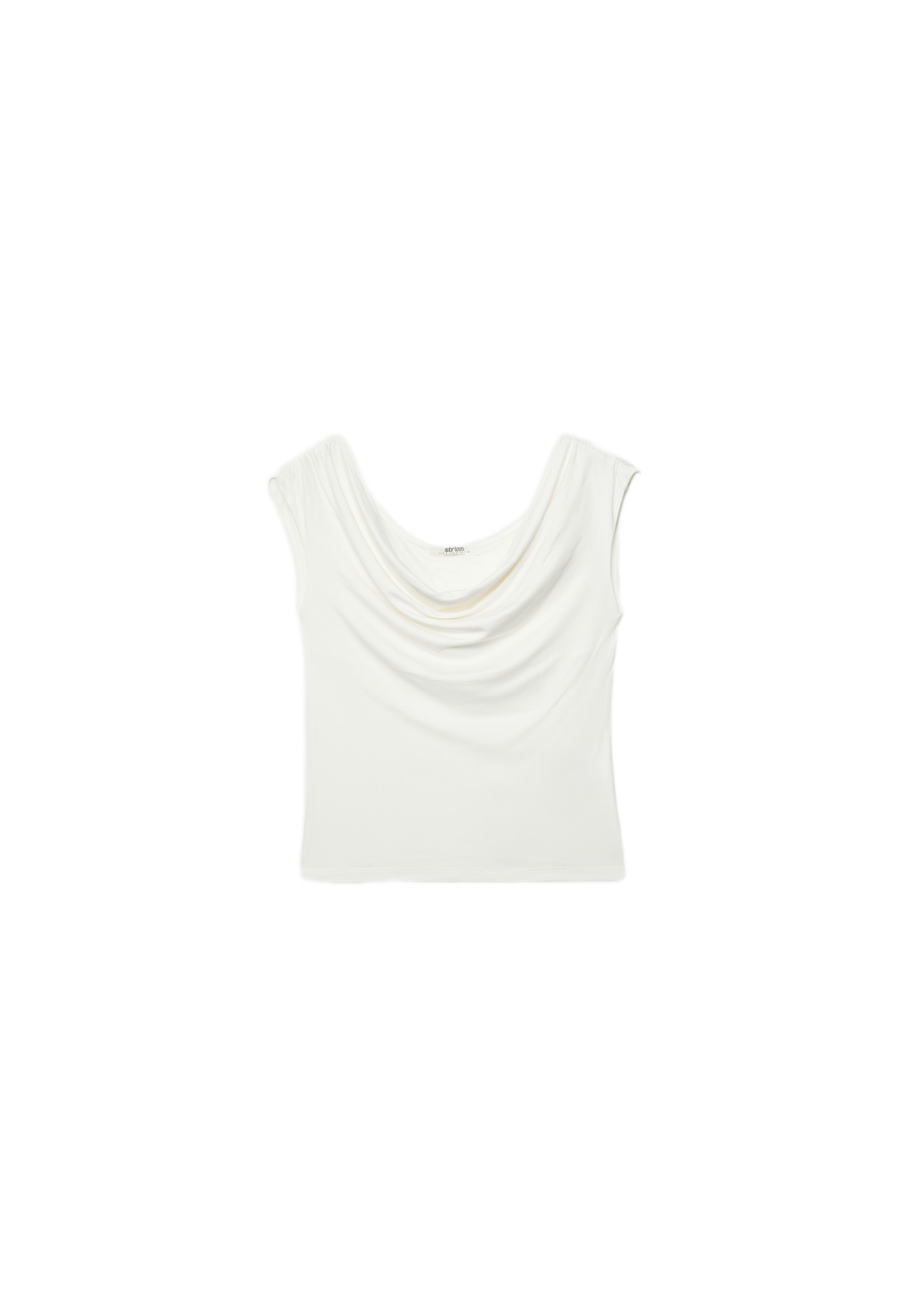 Multi-position sleeveless top — Ecru