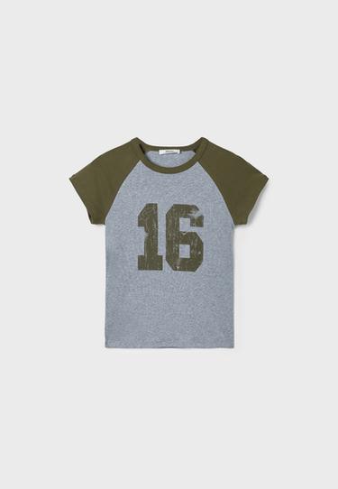 Printed short sleeve T-shirt — Khaki 7