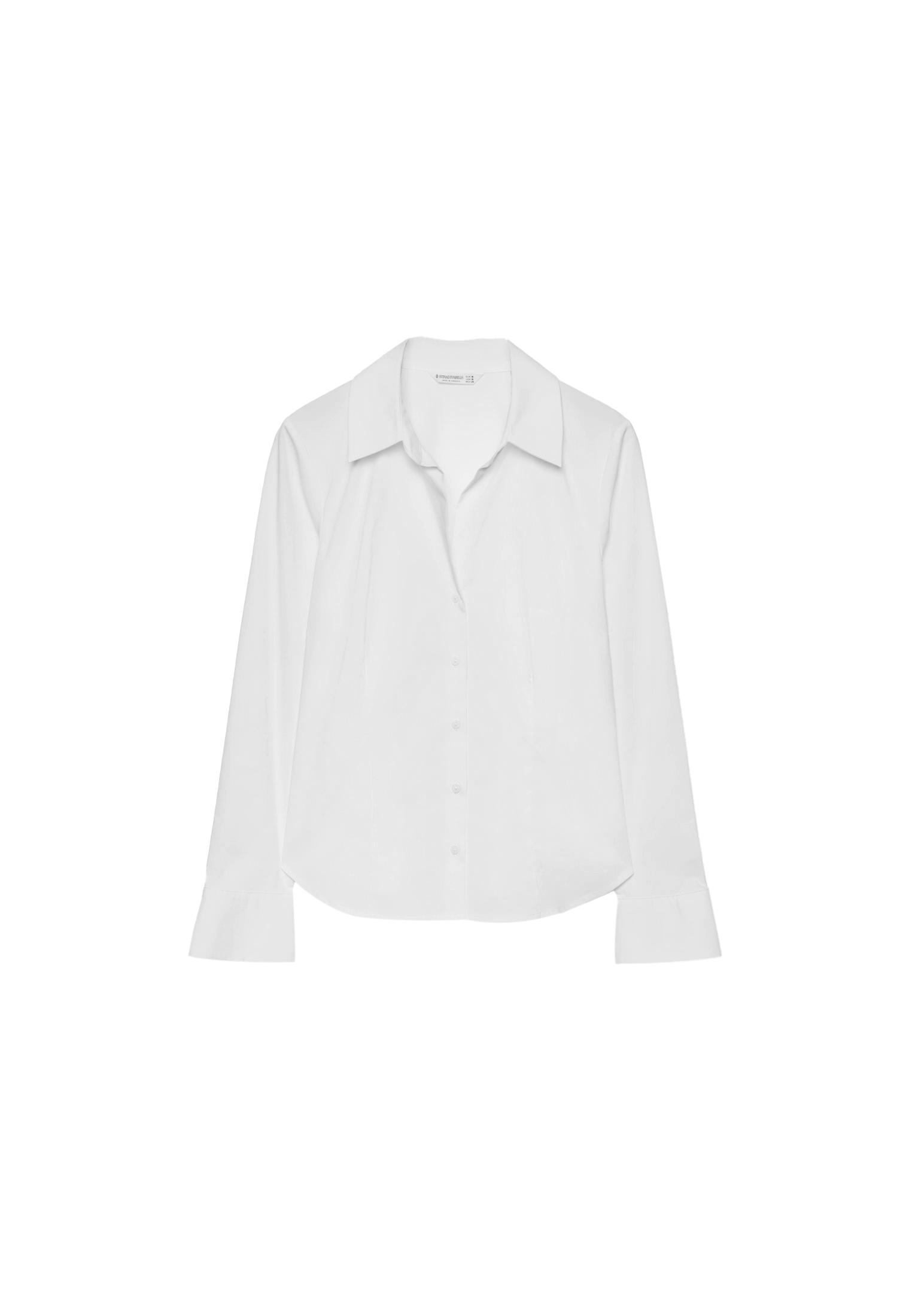 Fitted Basic Shirt — White