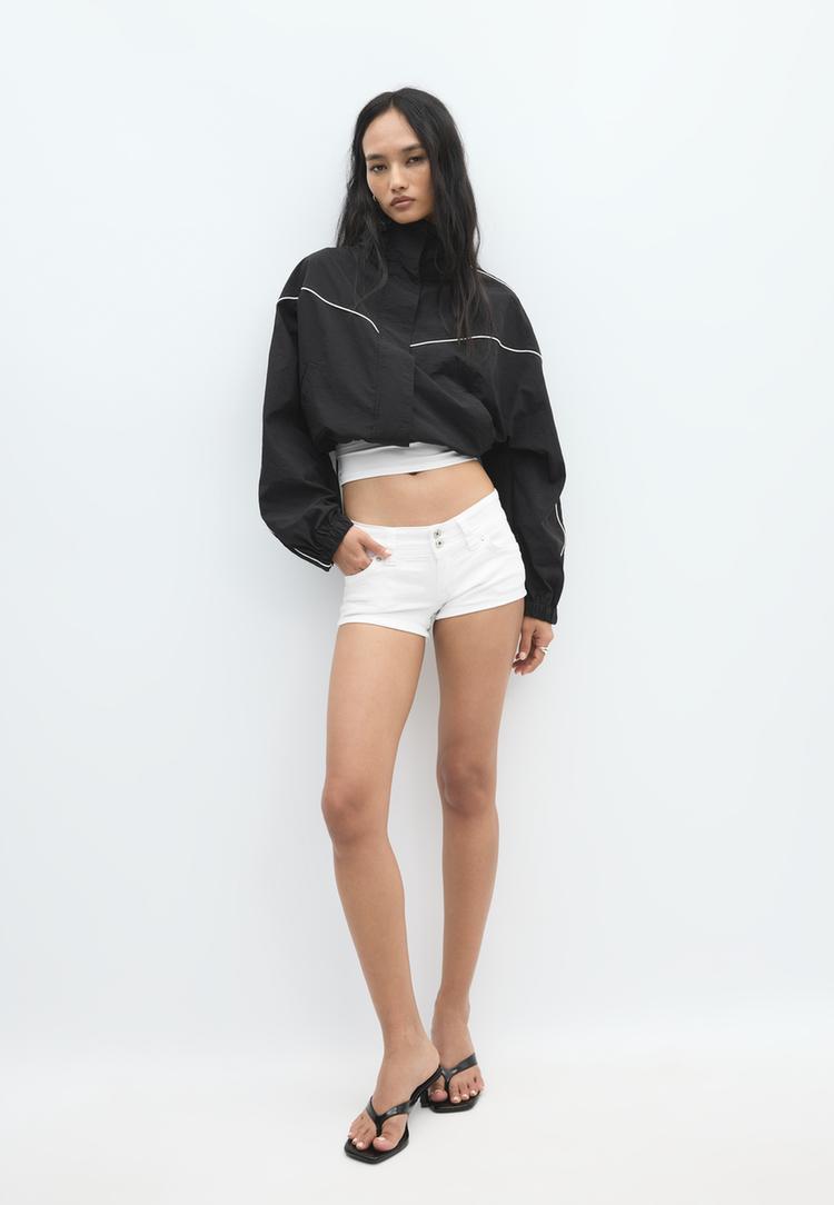 cropped technical jacket