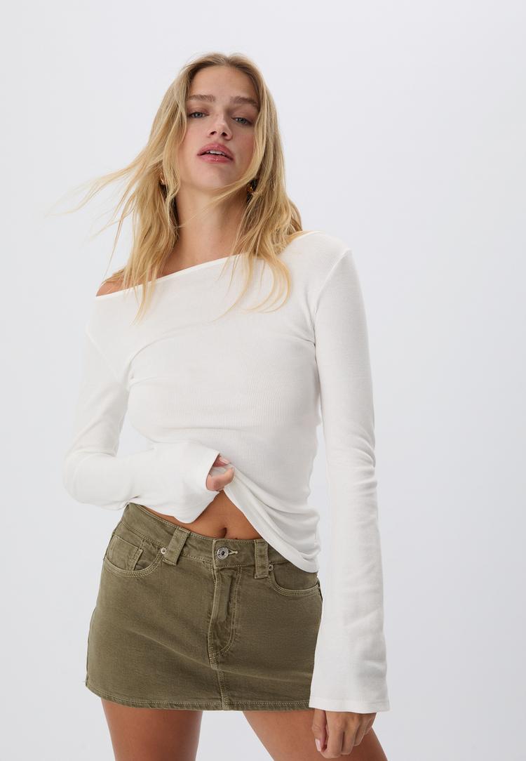 d62 falda pantalon denim