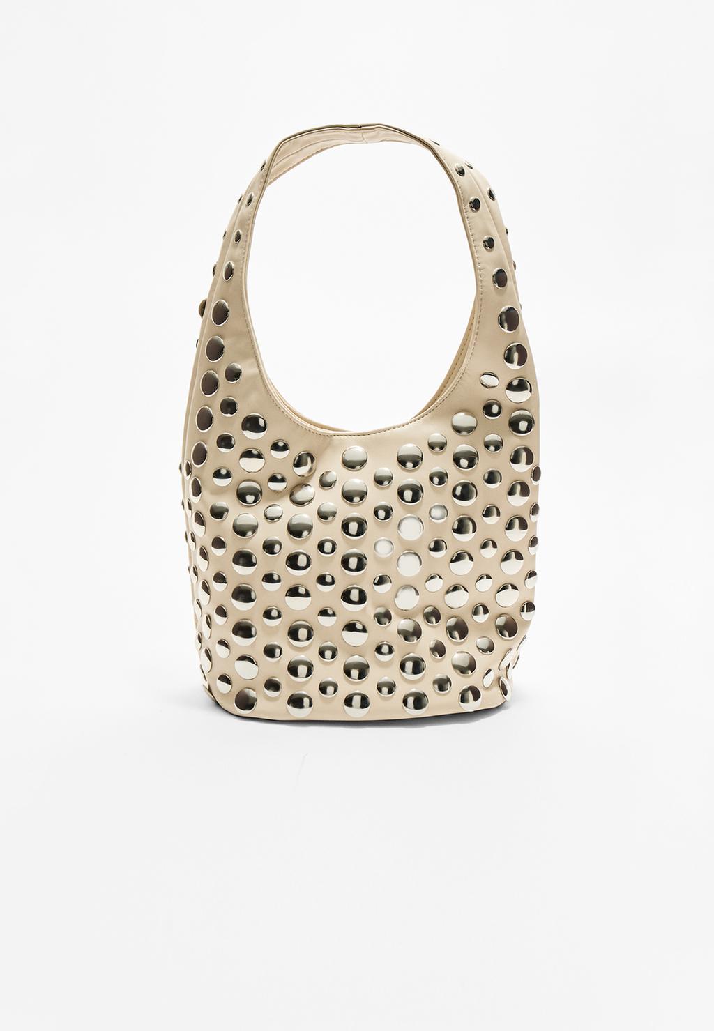 Studded shoulder bag