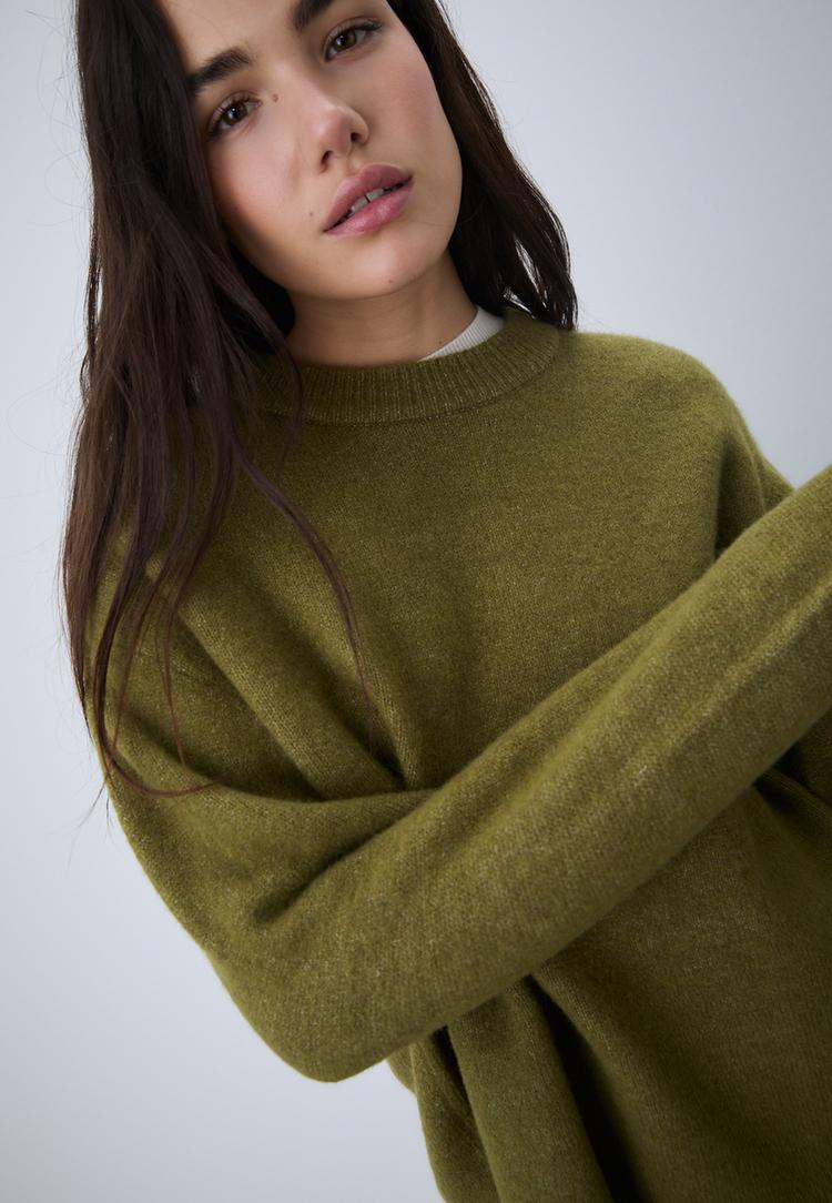 yumusak dokulu triko kazak