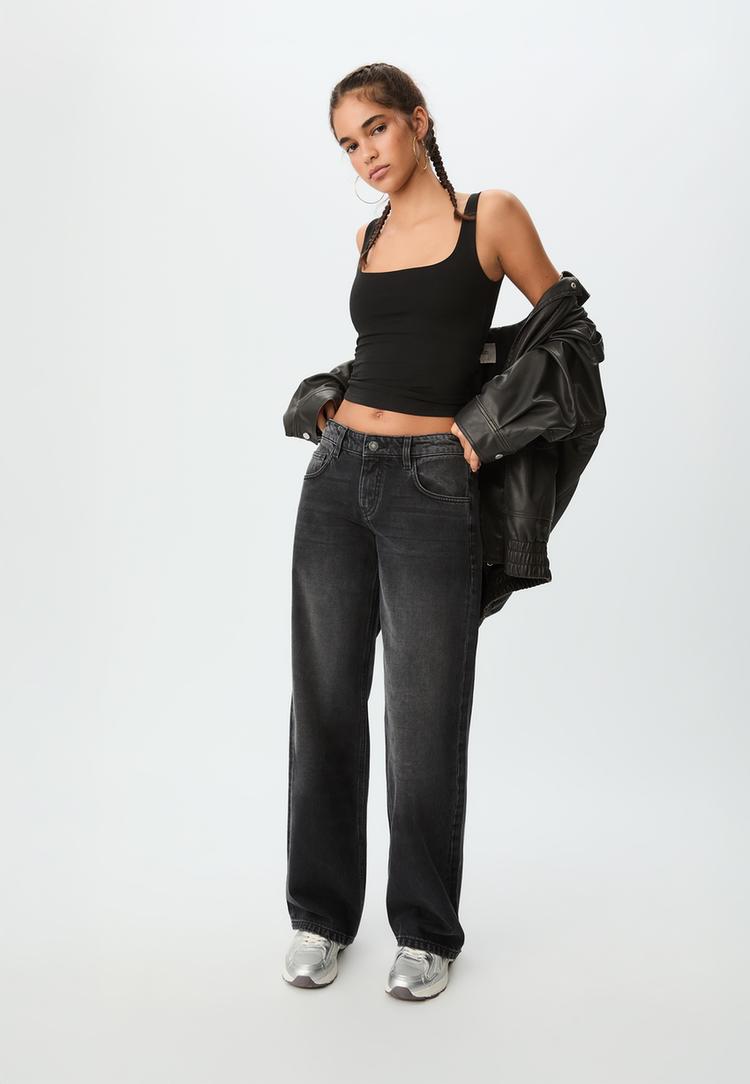 jeans low wide leg