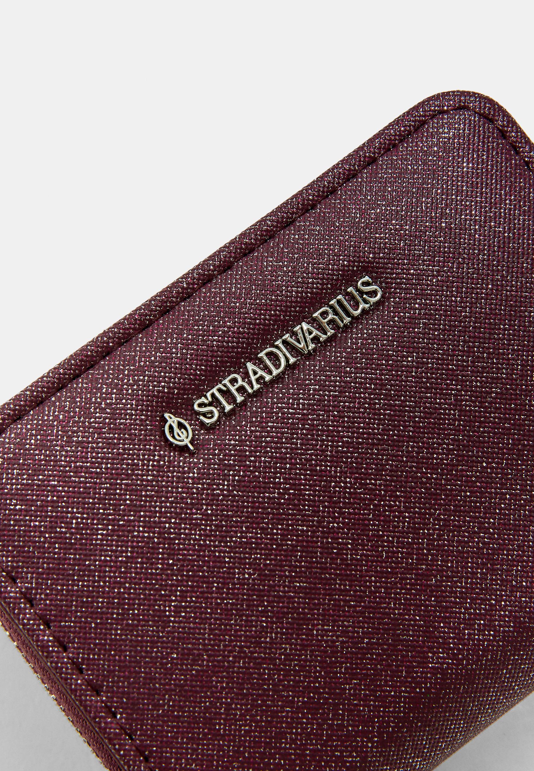Shimmery rectangular purse — Burgundy