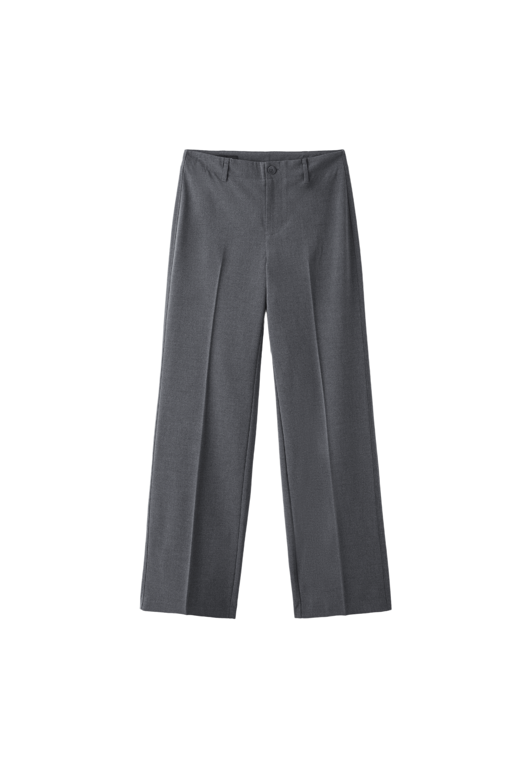 Slim straight trousers — Dark grey