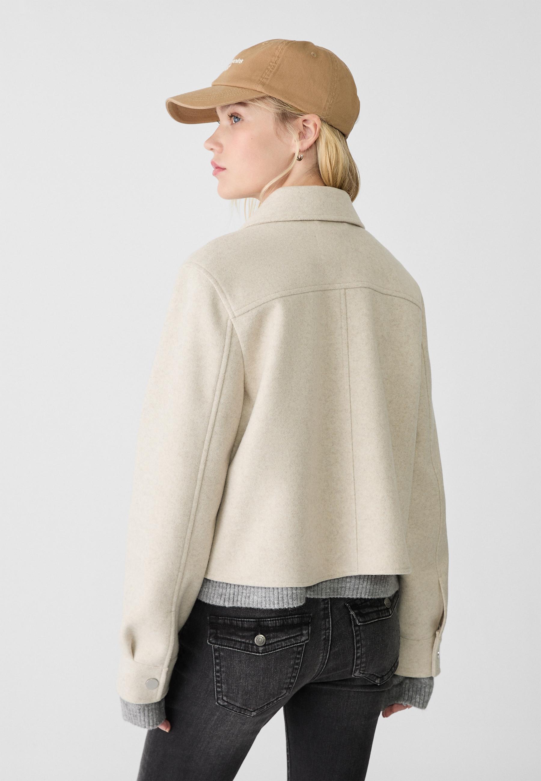 Soft short jacket — Ecru