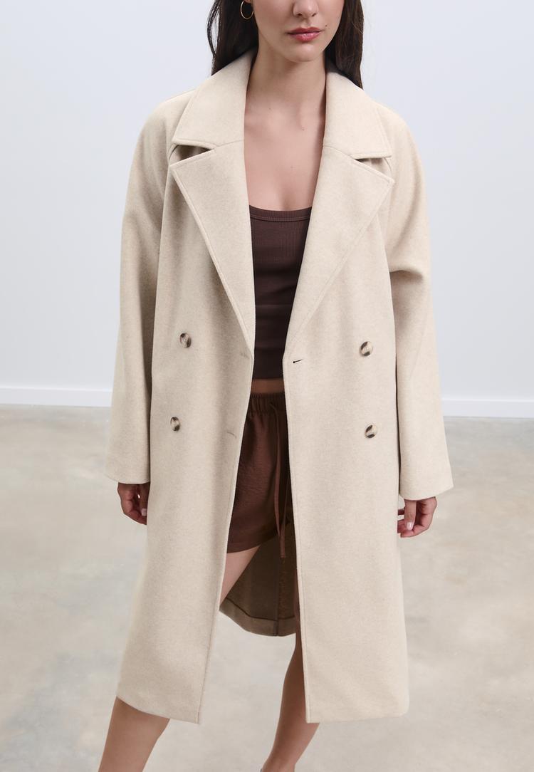 abrigo trench tacto suave