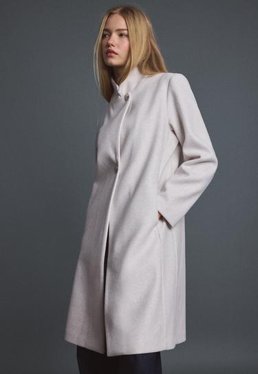 Soft-touch basic coat — Ecru 6