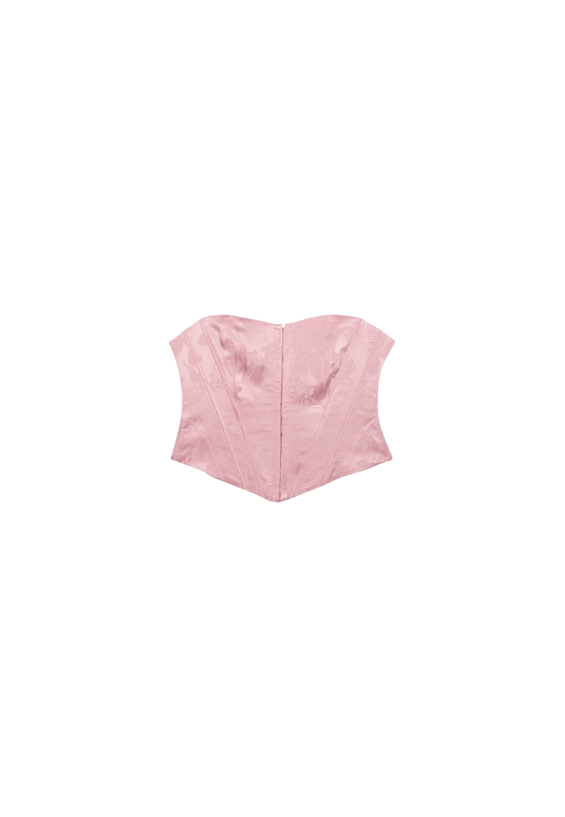 Lace-up corset — Pastel pink