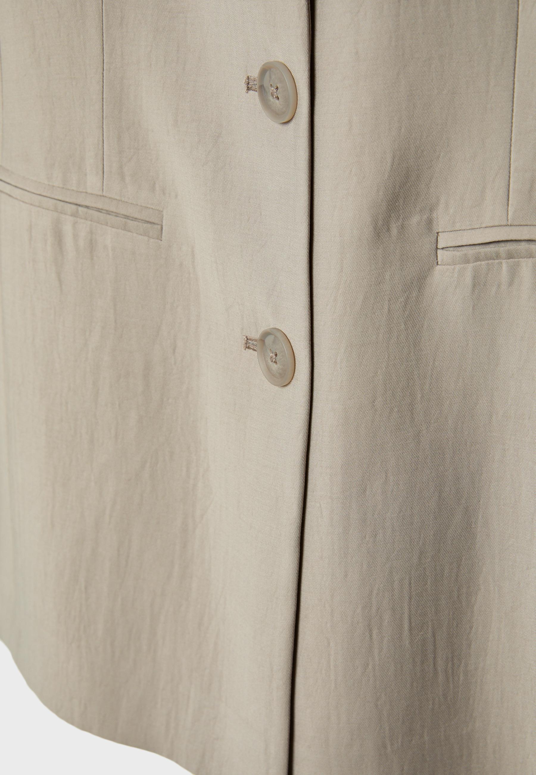 Fitted 3-button blazer — Brown