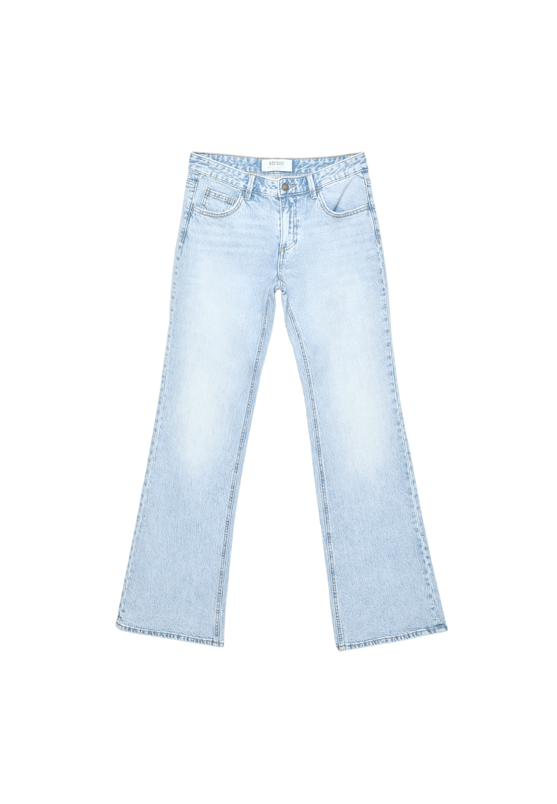 Düşük bel bootcut kesim kot pantolon - Görsel 10